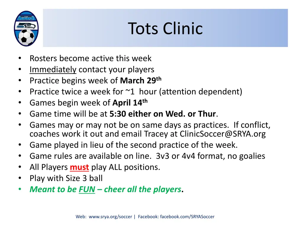 tots clinic