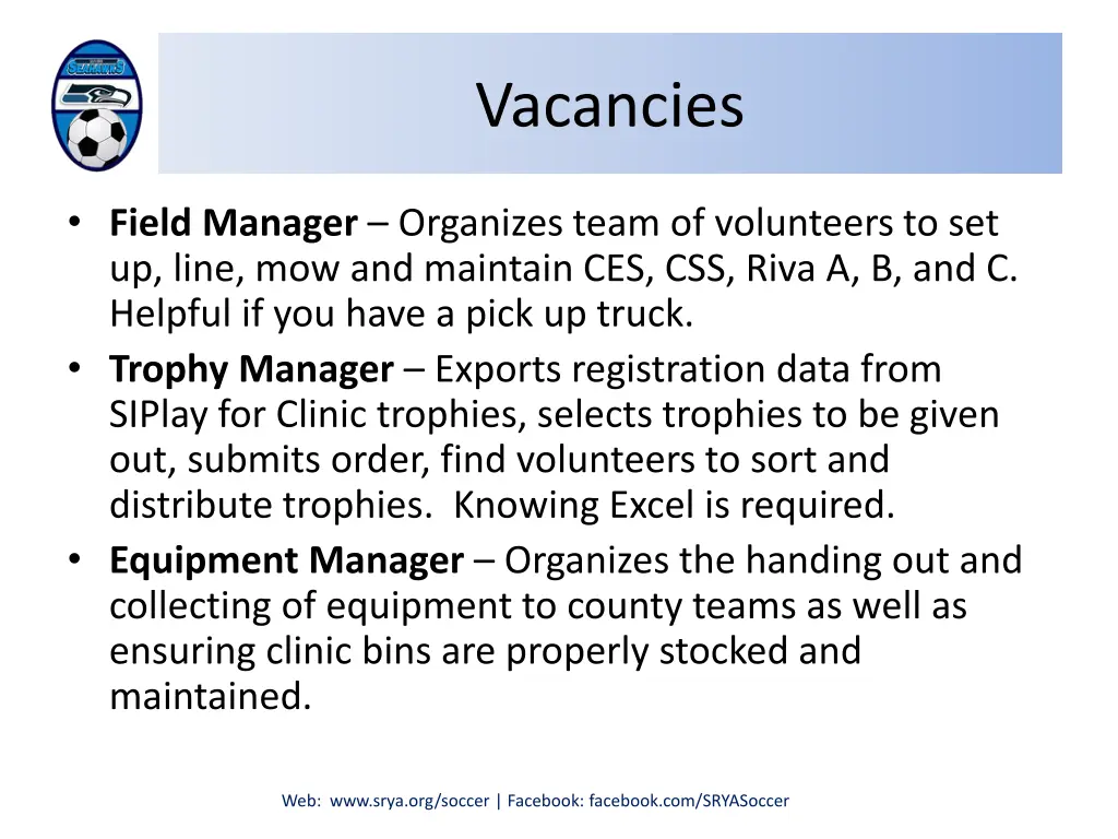 vacancies