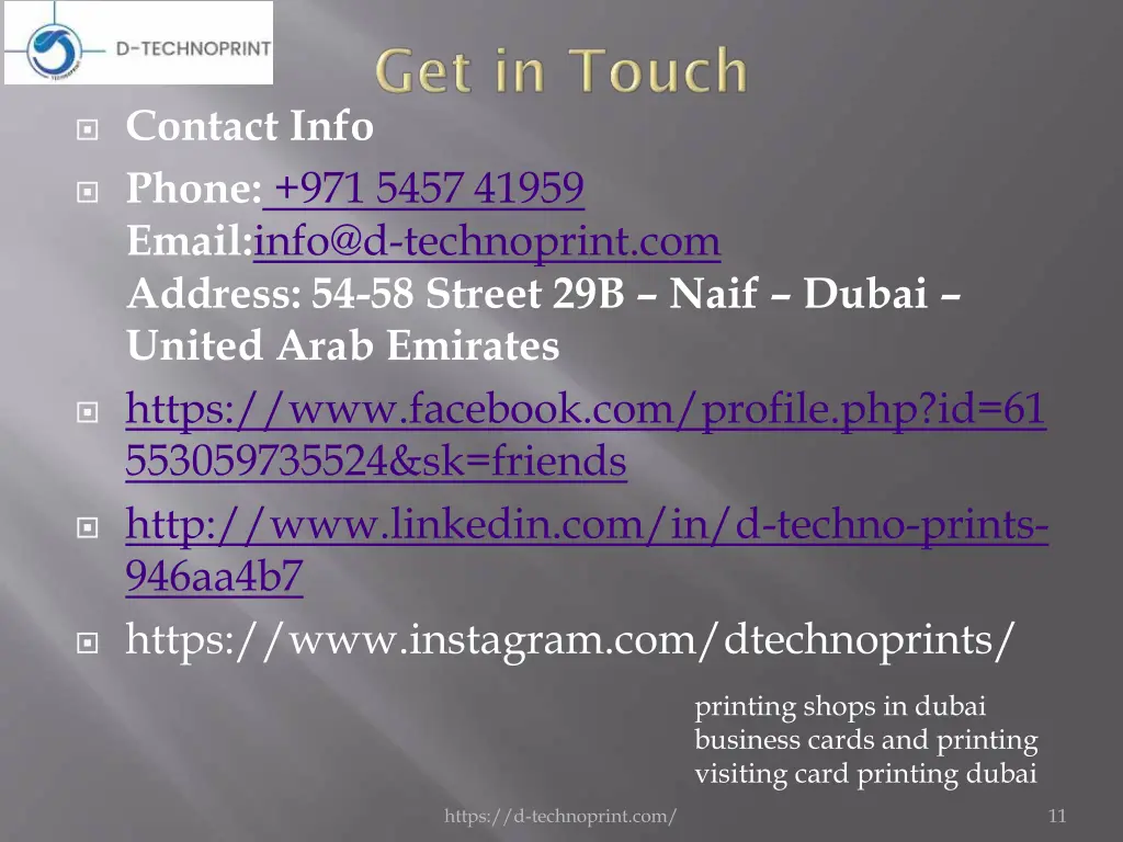 contact info phone 971 5457 41959 email info@d