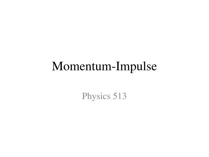 momentum impulse