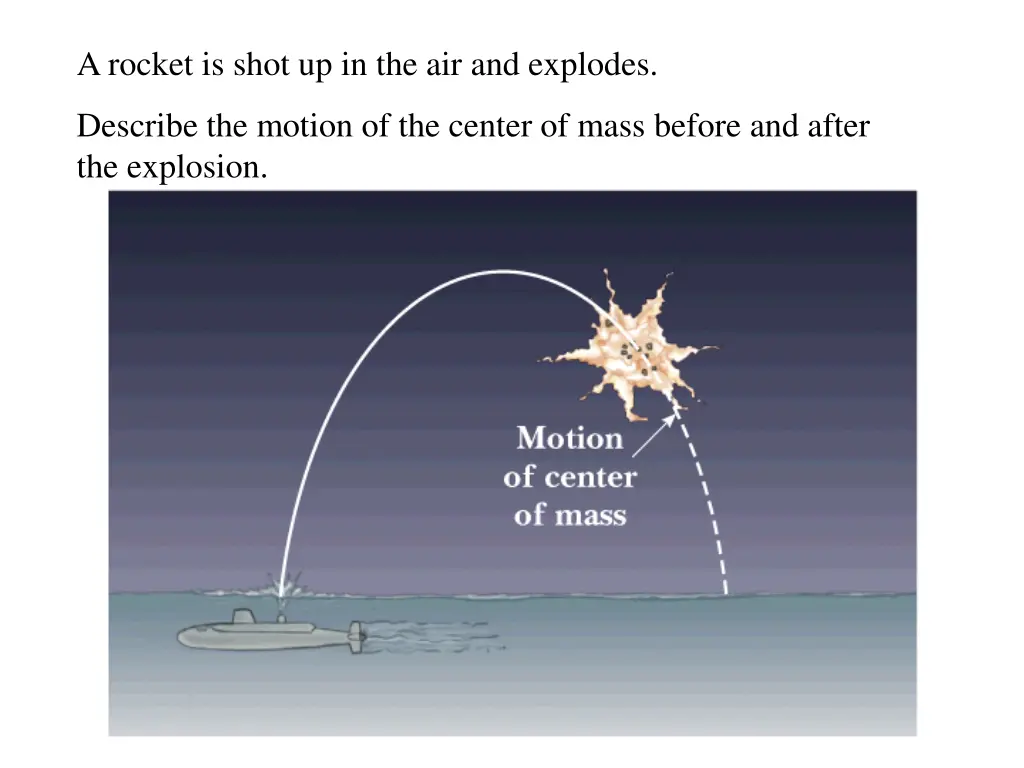 a rocket is shot up in the air and explodes