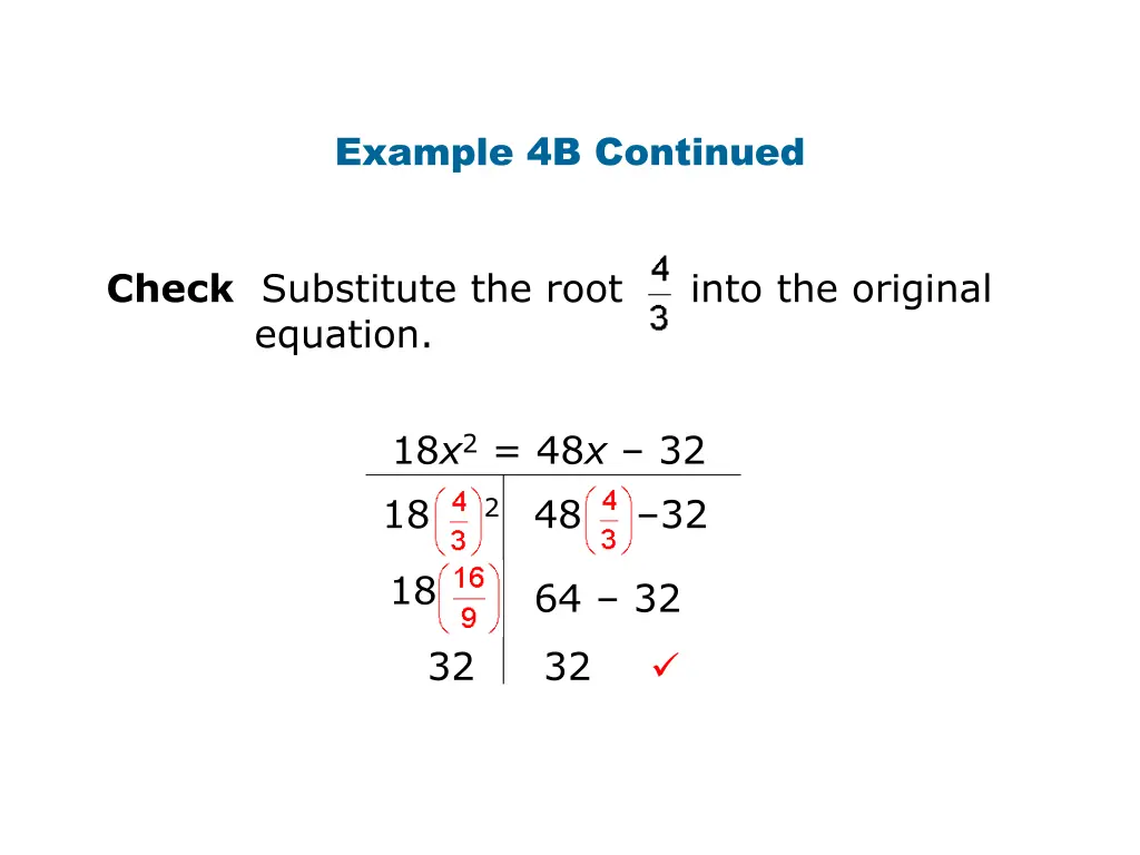 example 4b continued