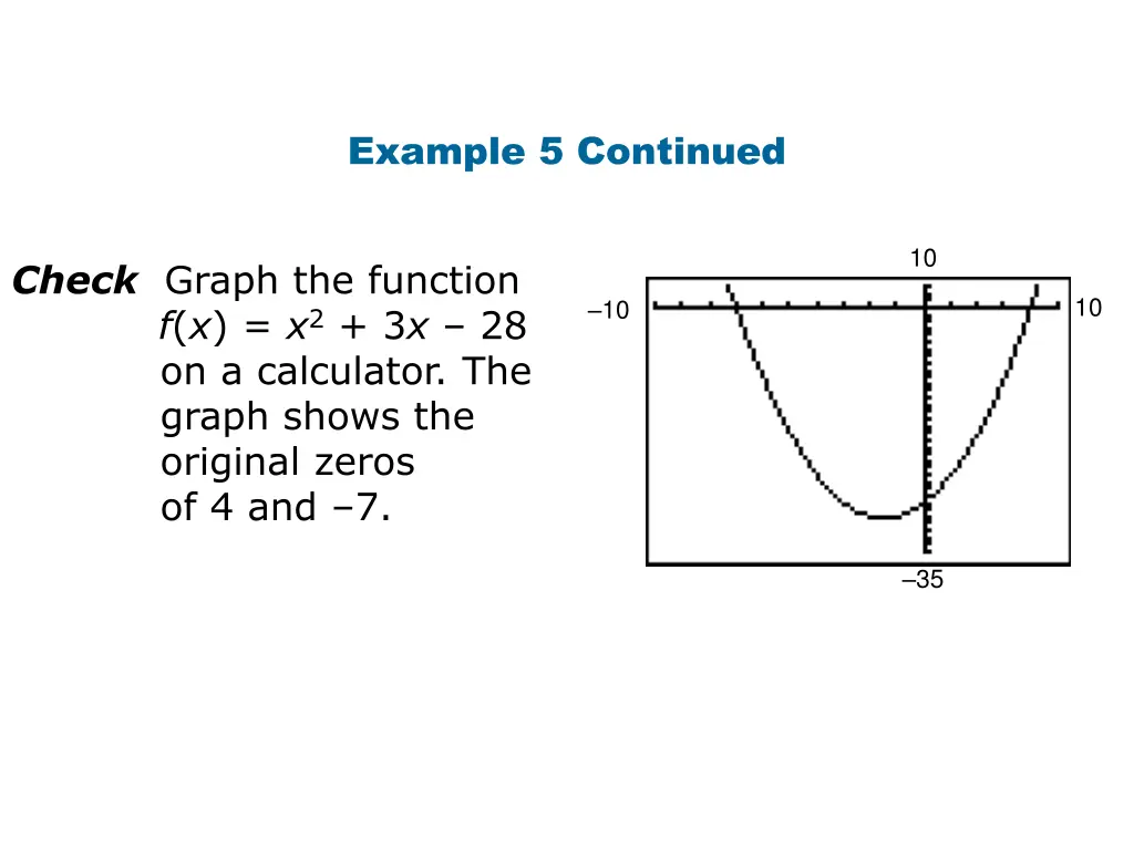 example 5 continued