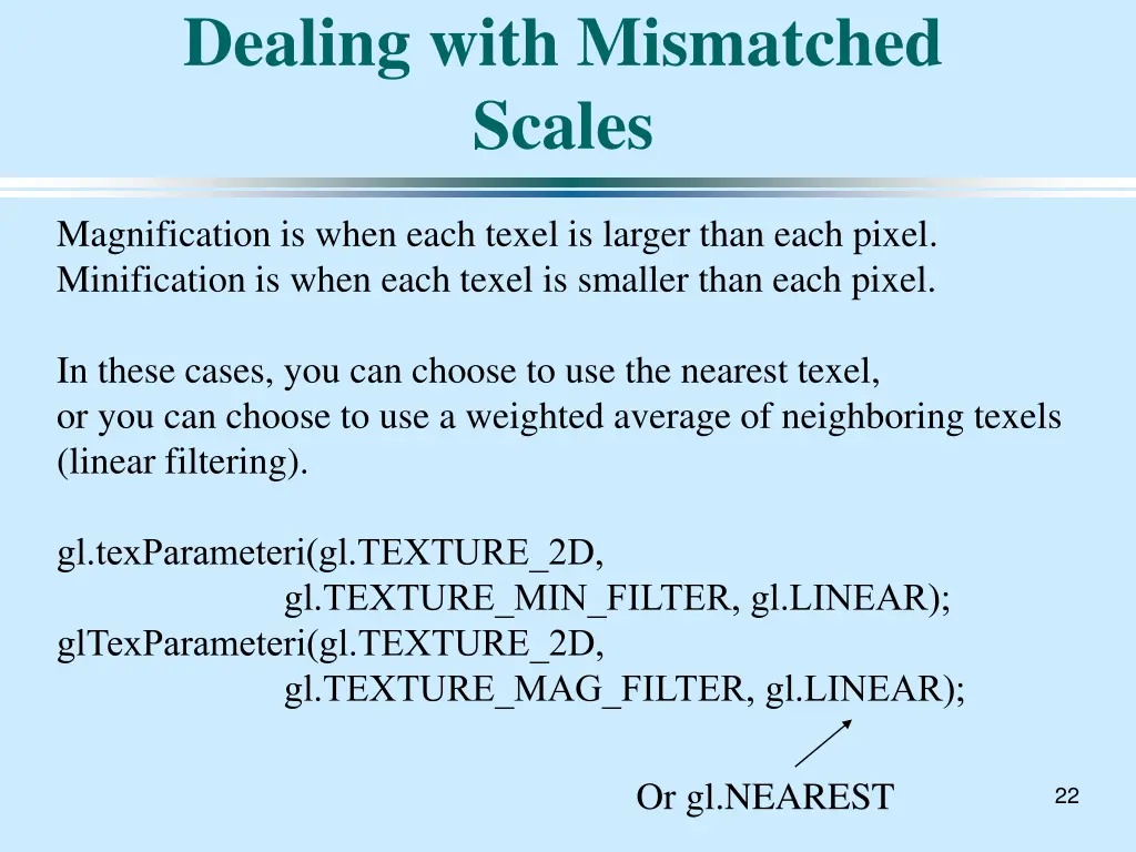 dealing with mismatched scales