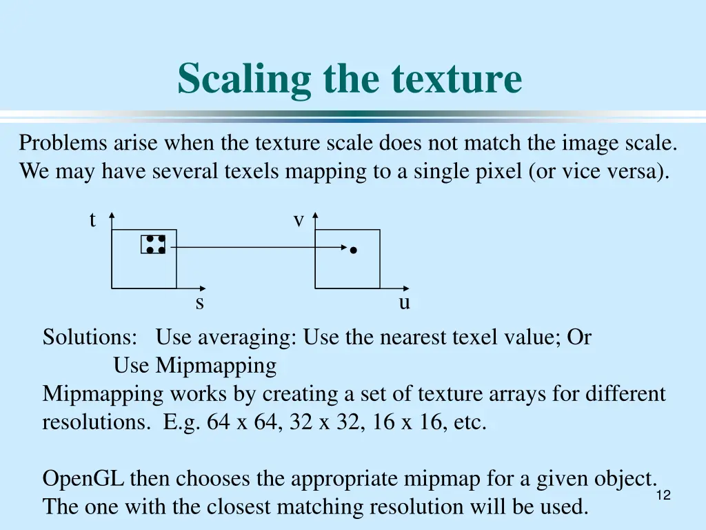 scaling the texture