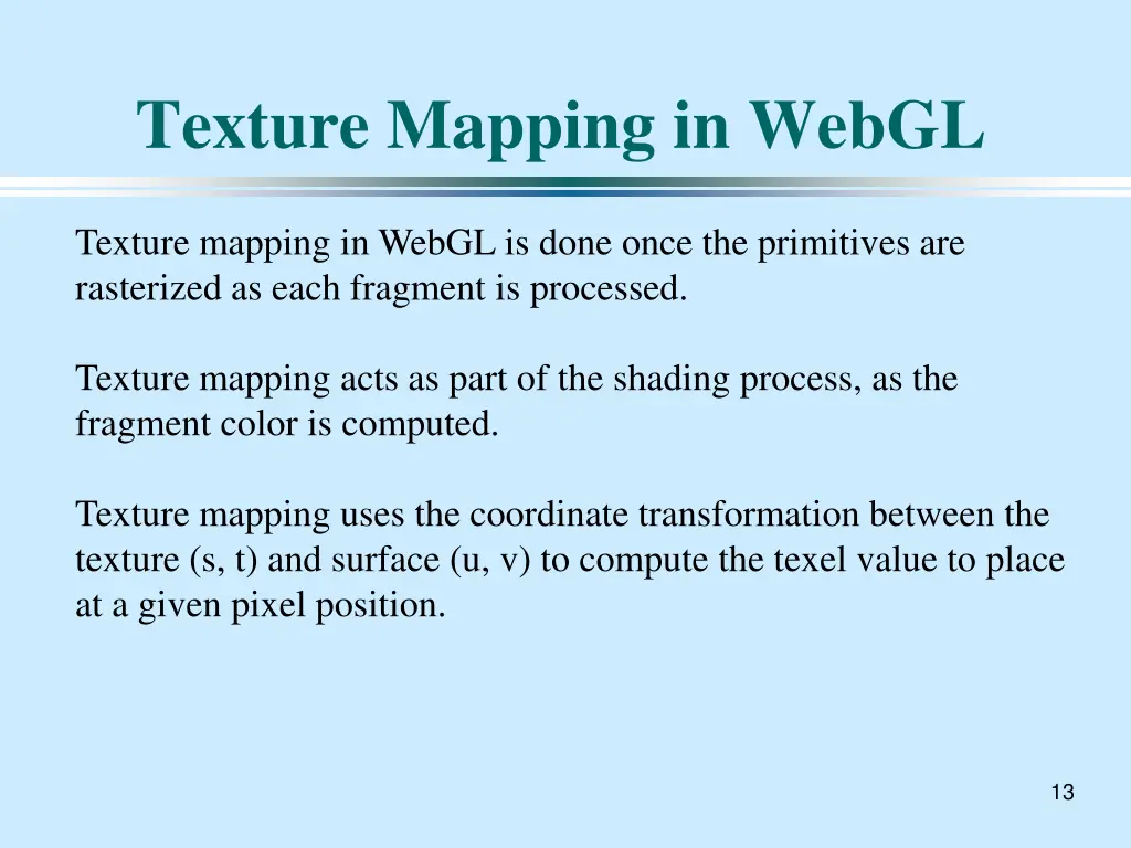 texture mapping in webgl