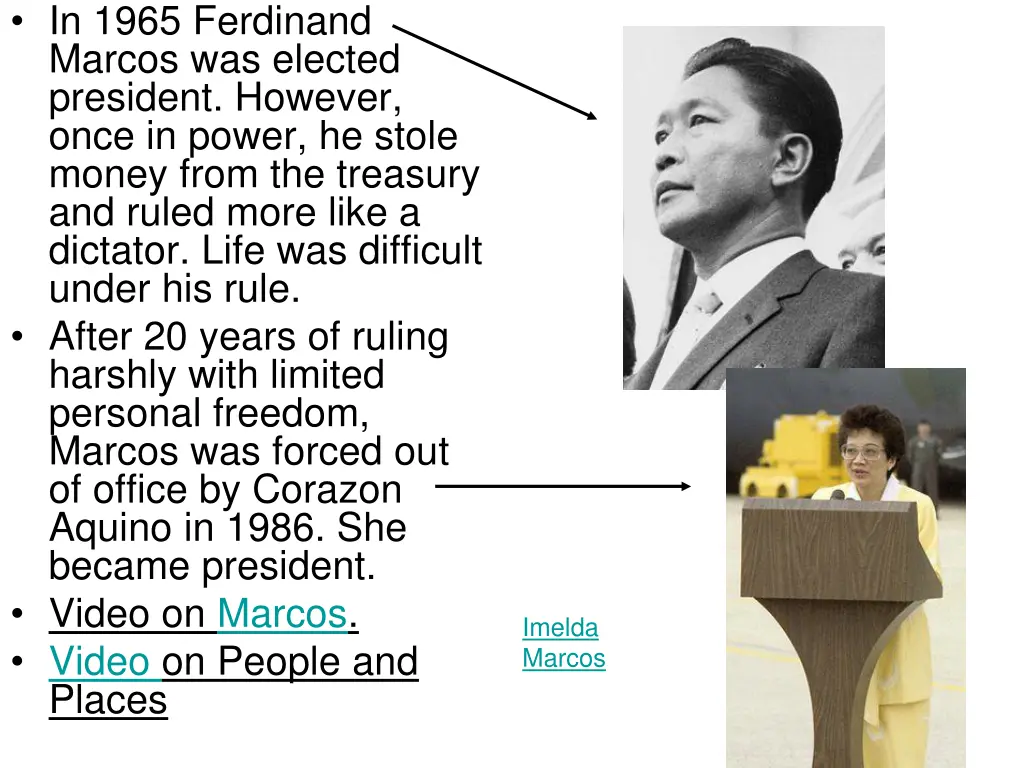 in 1965 ferdinand marcos was elected president