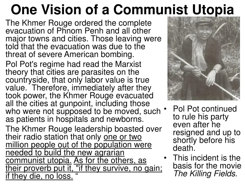 one vision of a communist utopia the khmer rouge