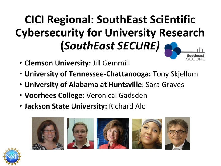 cici regional southeast scientific cybersecurity