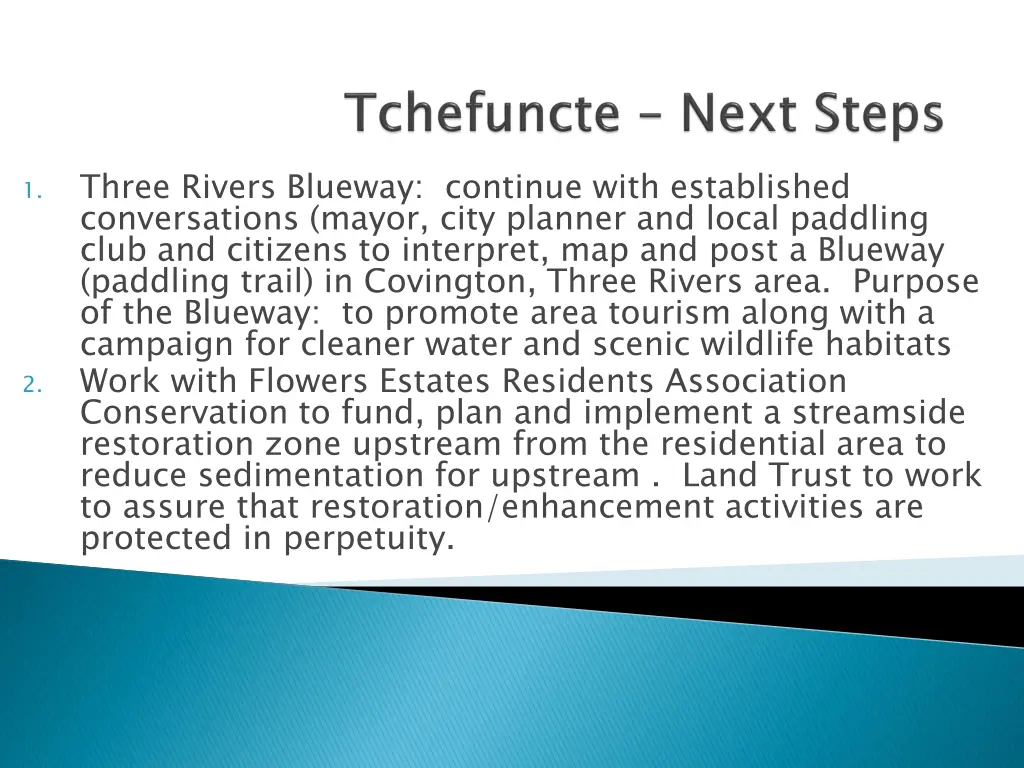 three rivers blueway continue with established