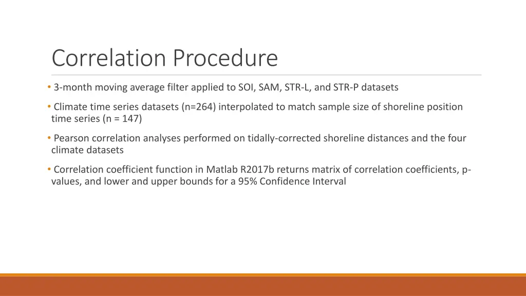 correlation procedure