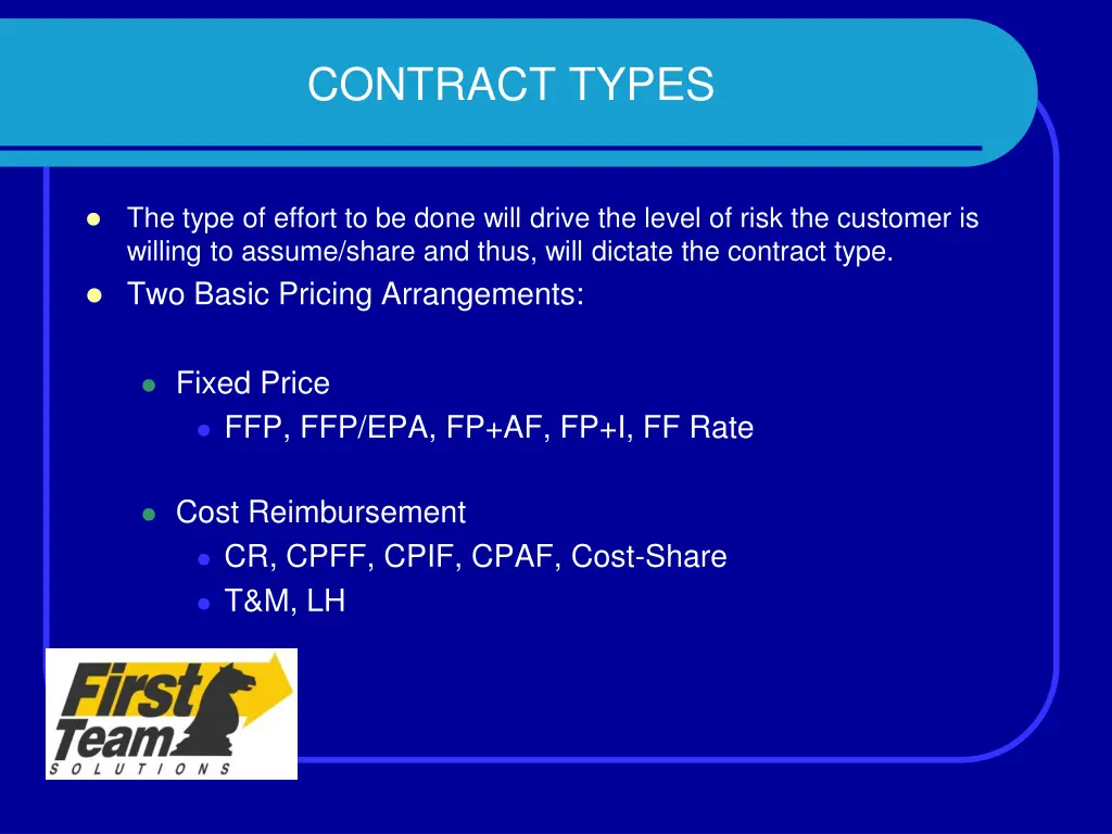 contract types