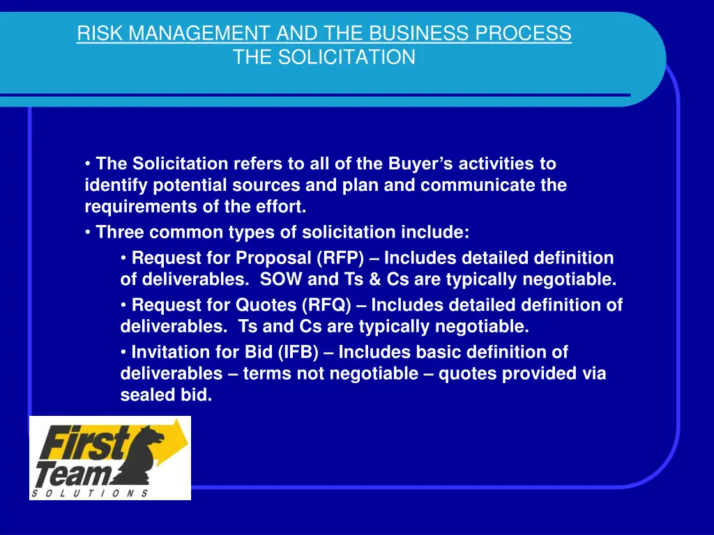 risk management and the business process 1