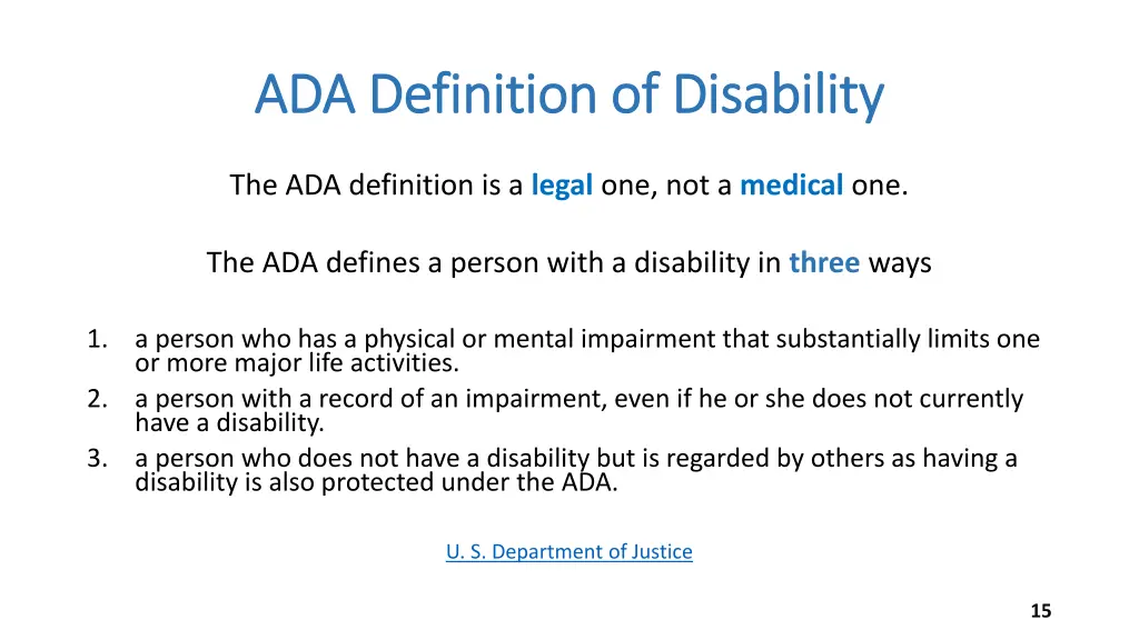 ada definition of disability ada definition