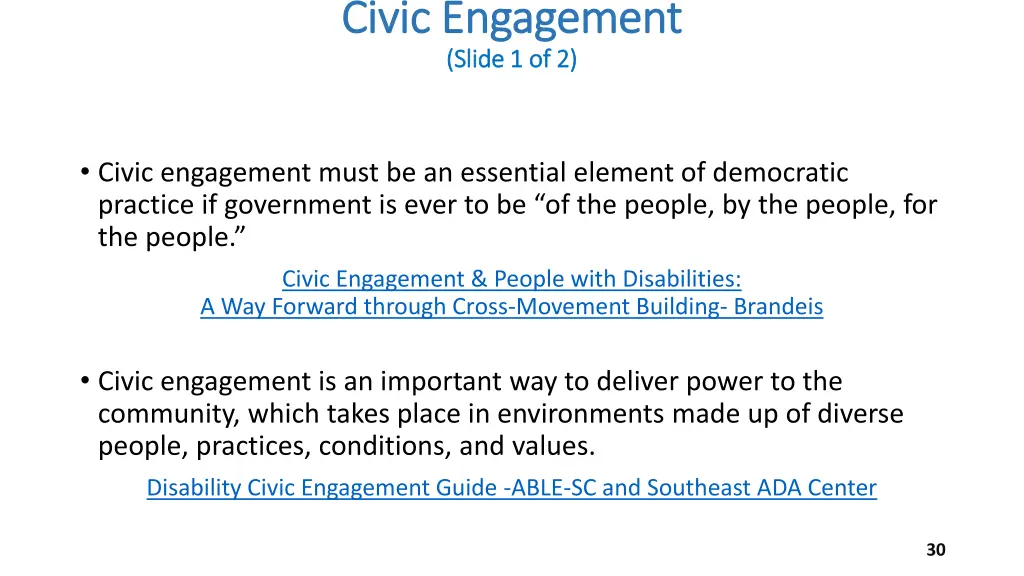 civic engagement civic engagement slide