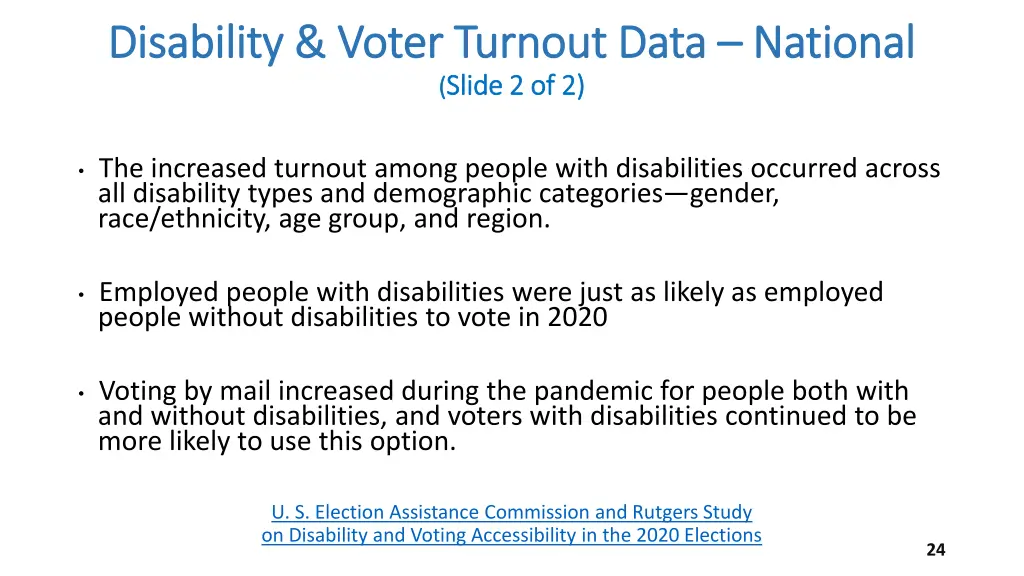 disability voter turnout data disability voter 1