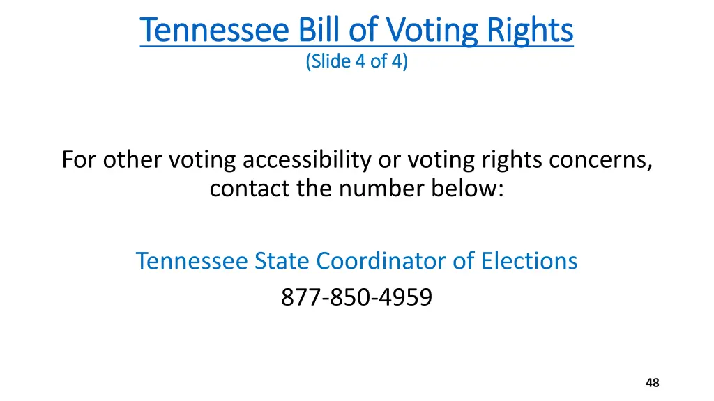 tennessee bill of voting rights tennessee bill 3