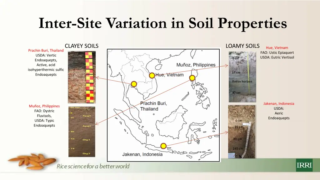 inter site variation in soil properties