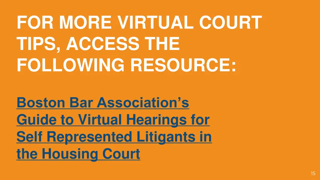 for more virtual court tips access the following