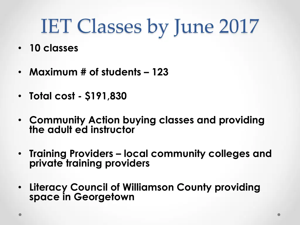 iet classes by june 2017 10 classes