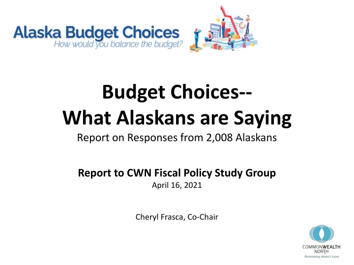 budget choices what alaskans are saying report