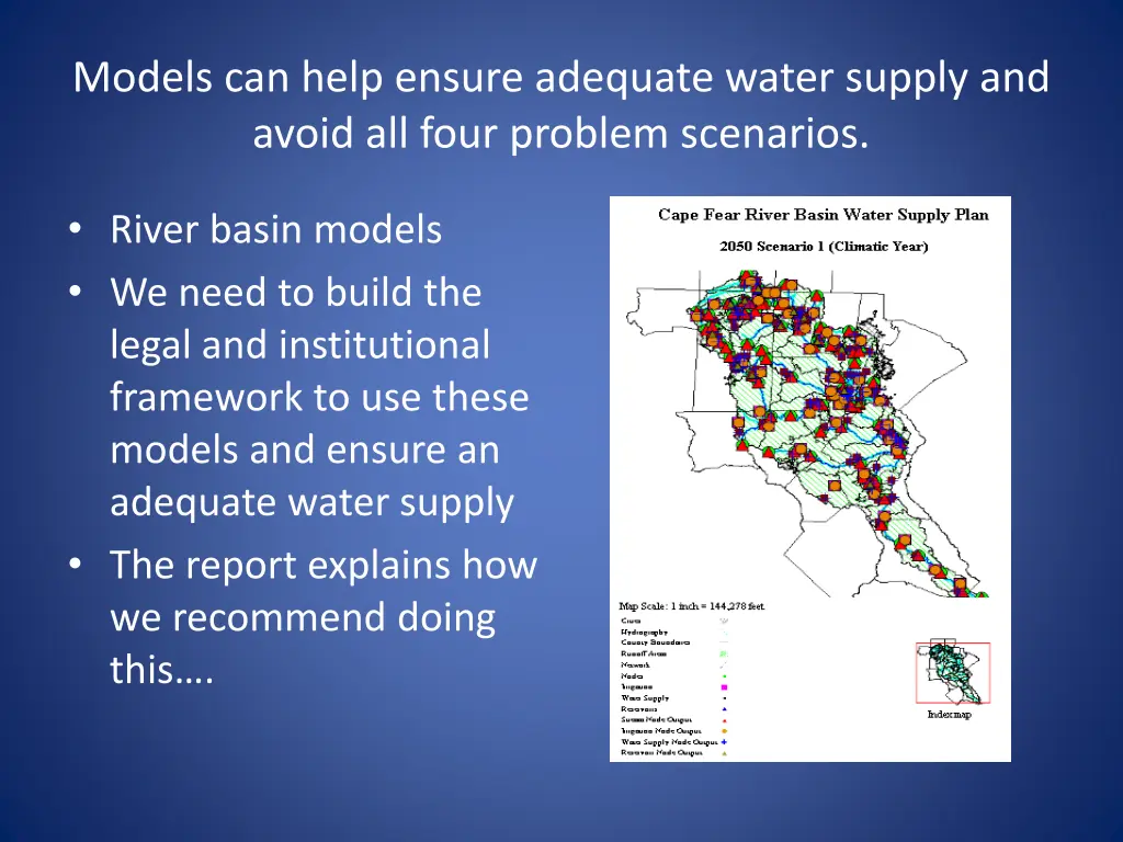 models can help ensure adequate water supply