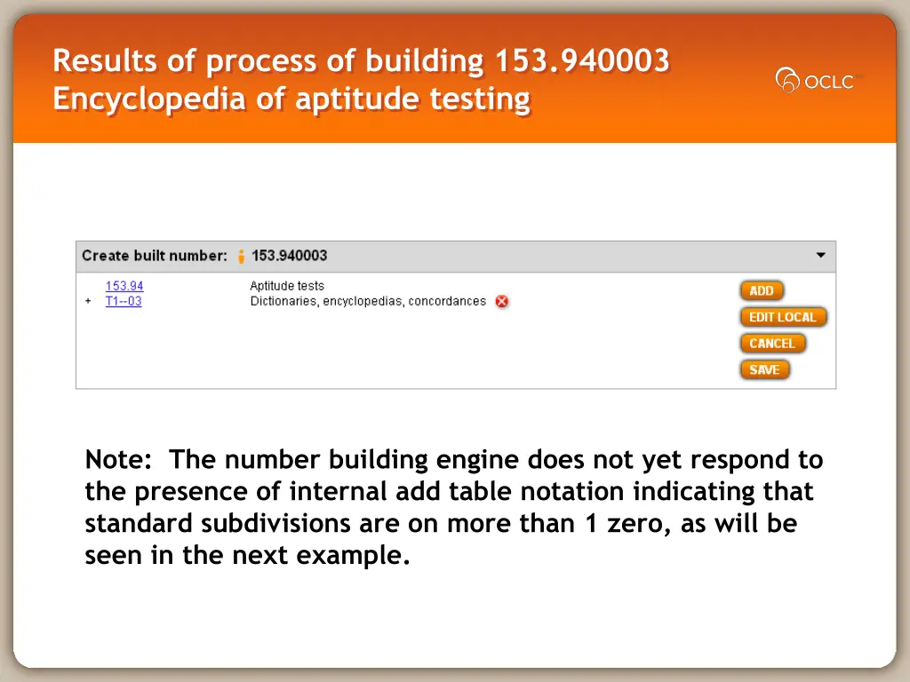 results of process of building 153 940003