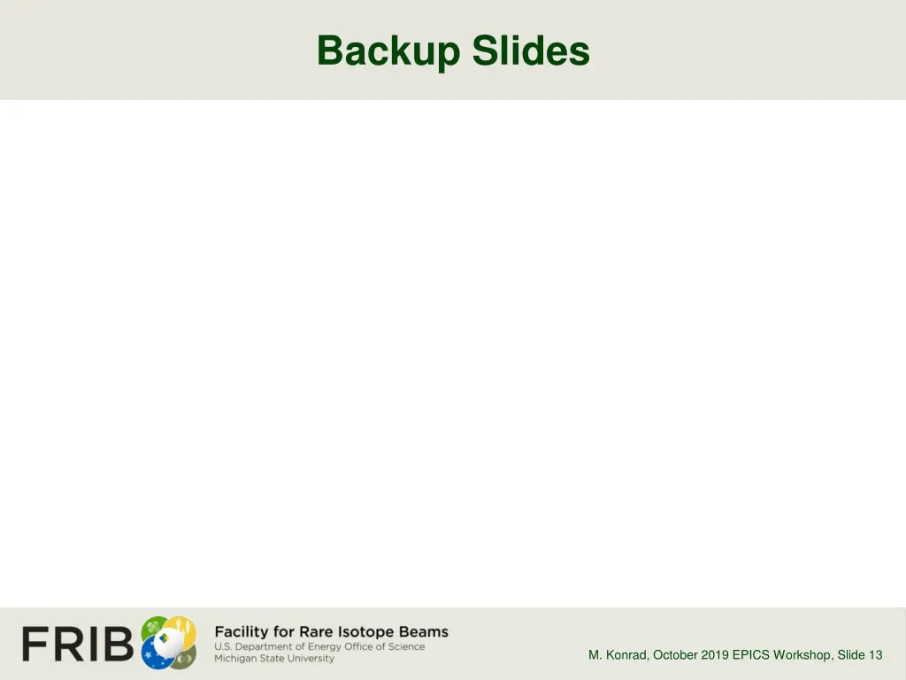 backup slides