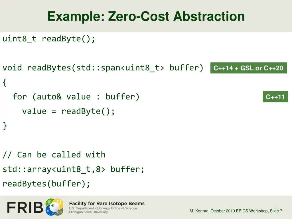 example zero cost abstraction 1