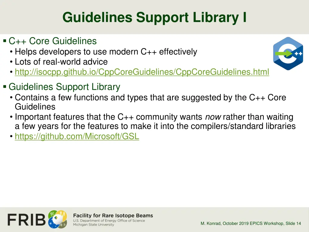 guidelines support library i