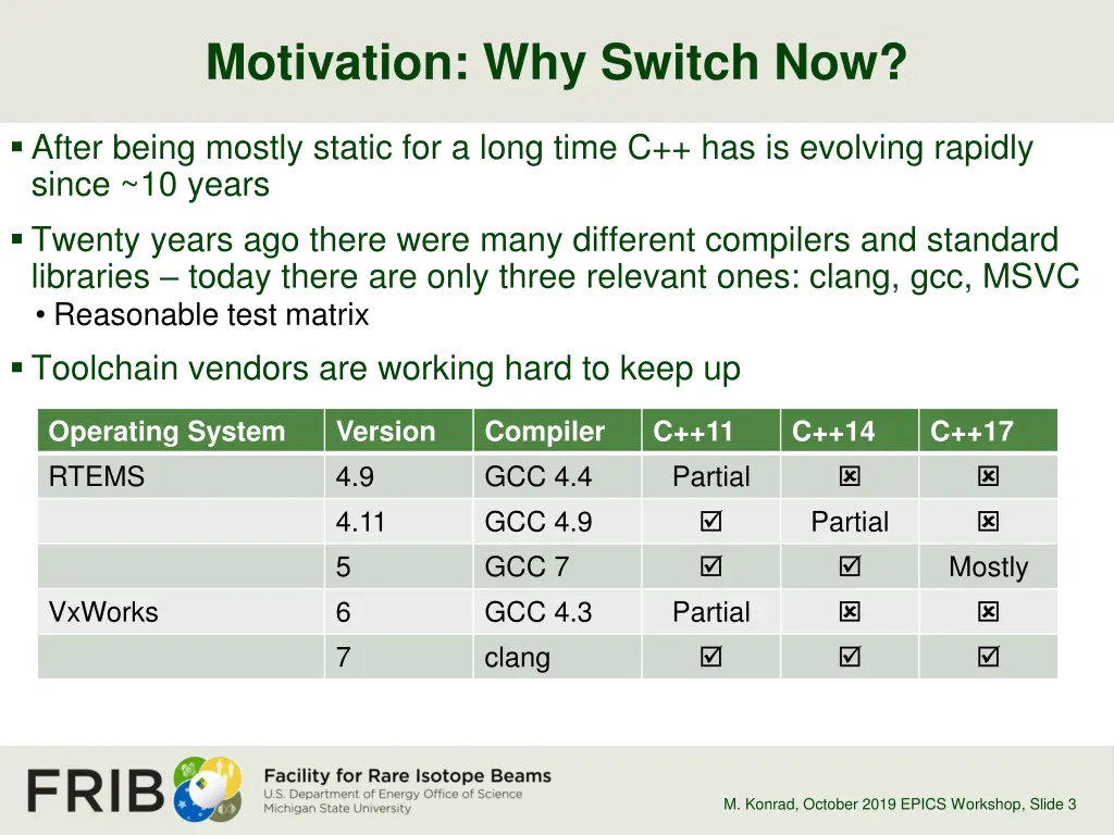 motivation why switch now