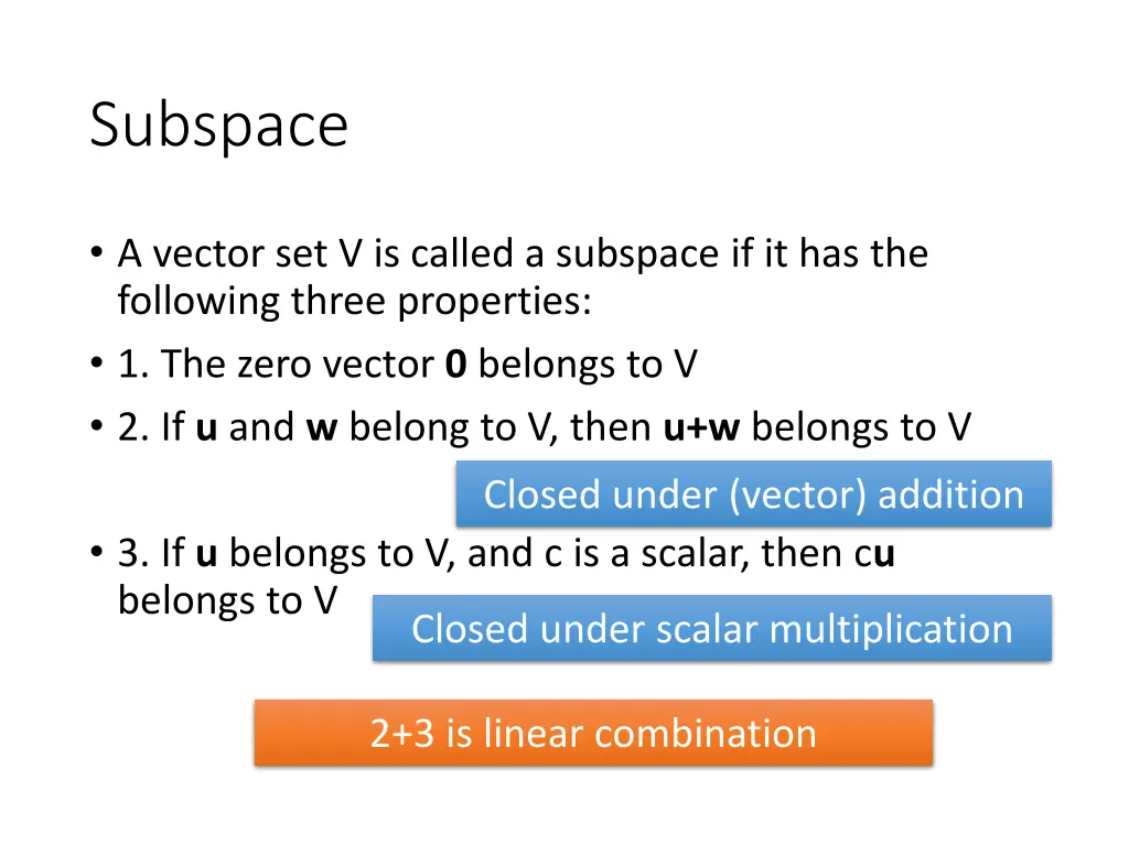 subspace