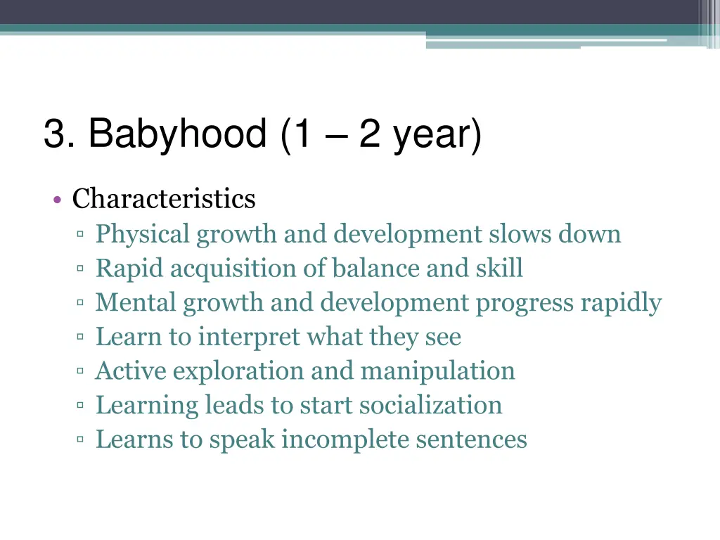 3 babyhood 1 2 year 1