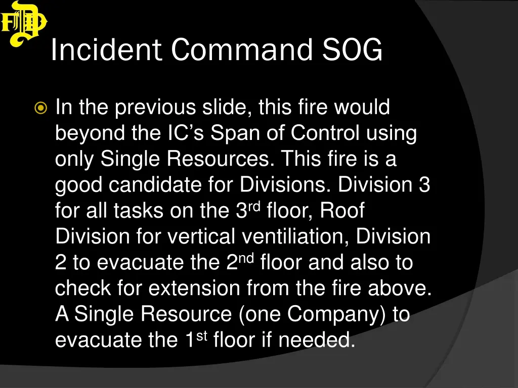 incident command sog 13