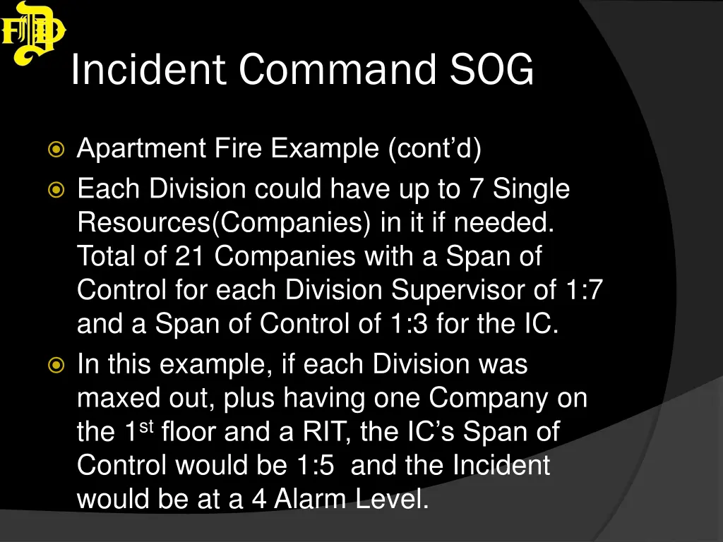 incident command sog 14