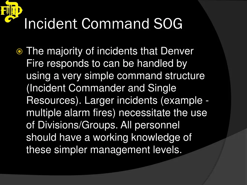 incident command sog 16