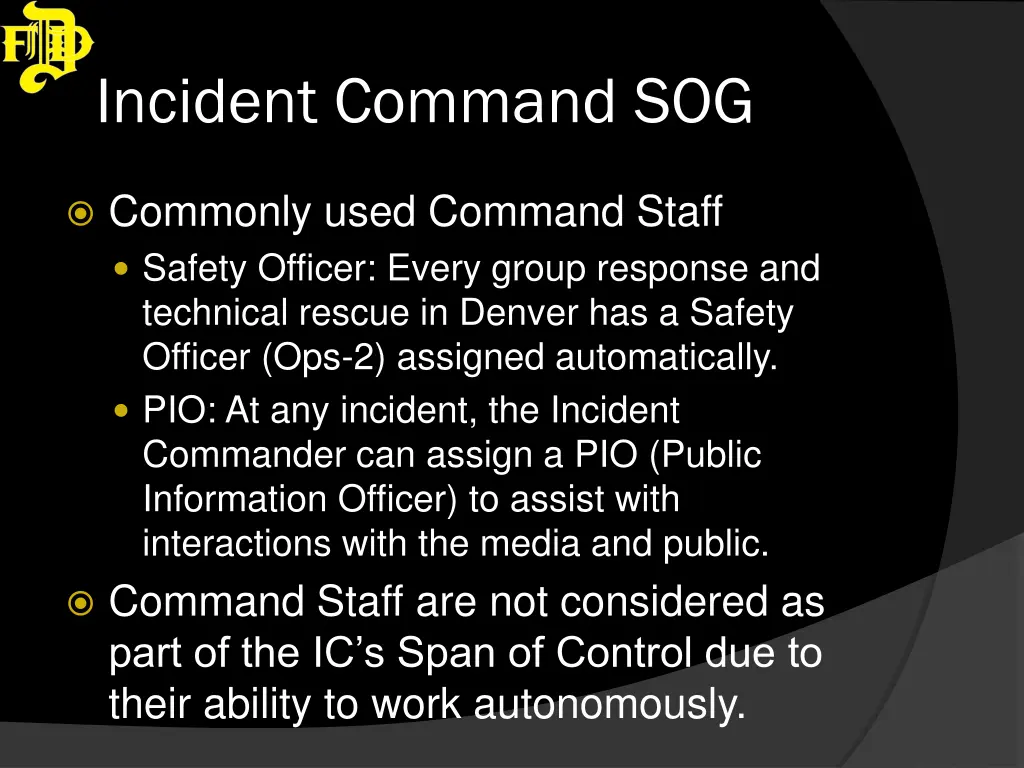 incident command sog 17