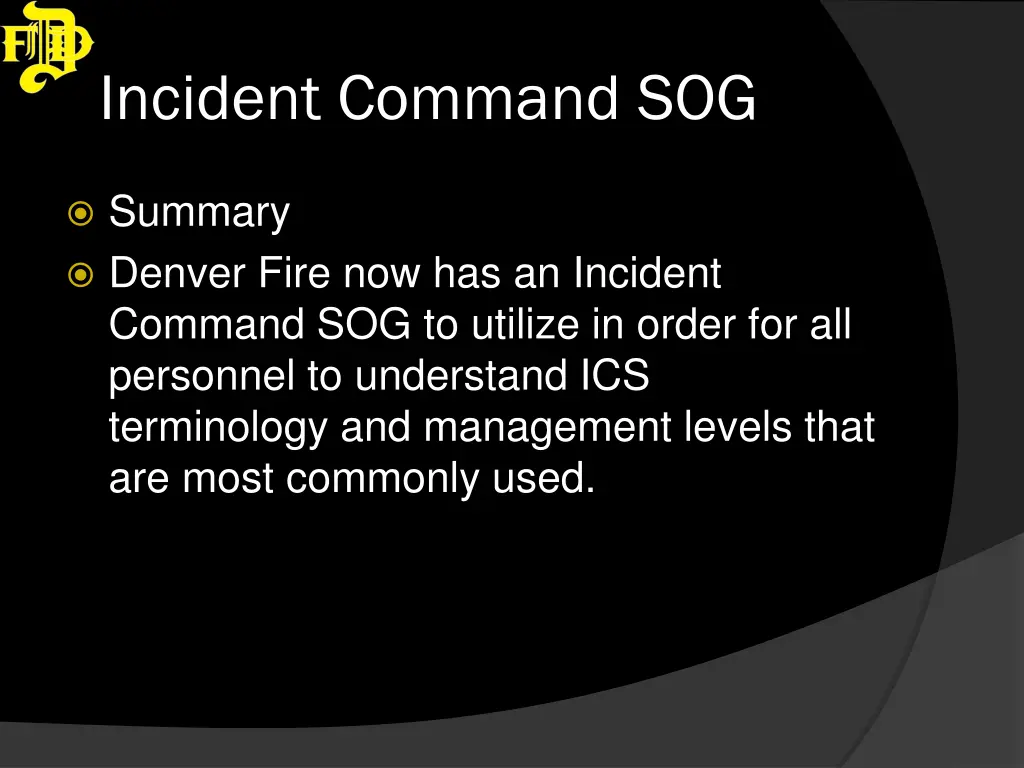 incident command sog 19