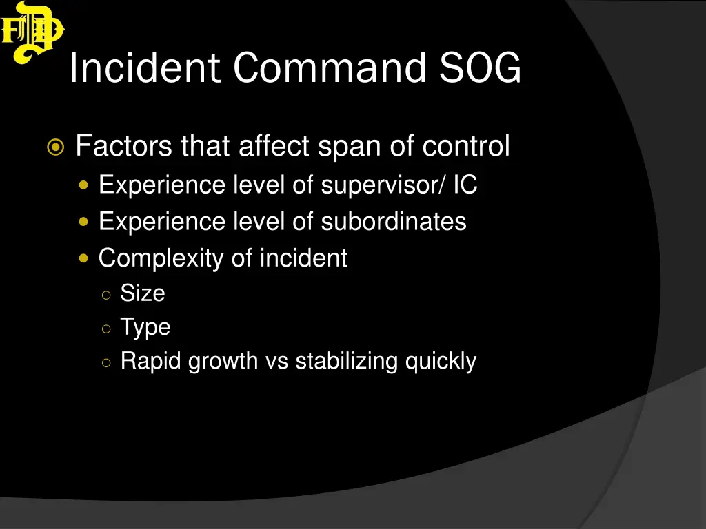 incident command sog 4