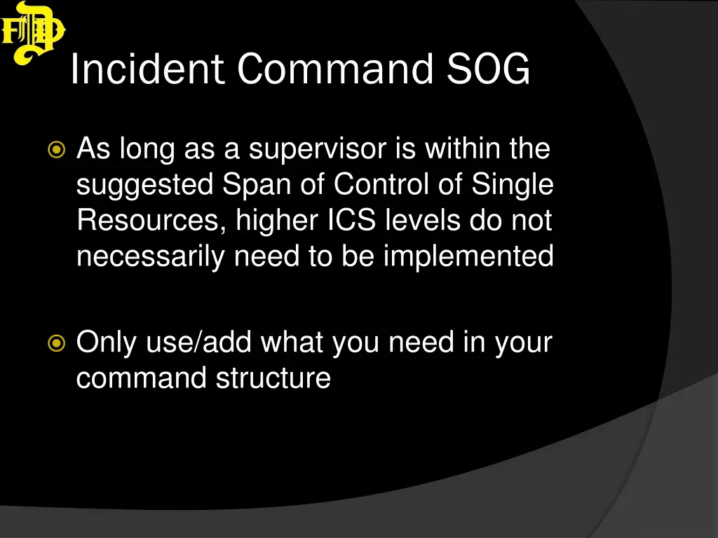 incident command sog 5