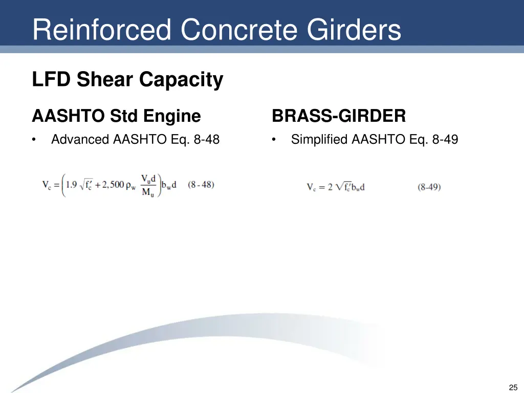 reinforced concrete girders