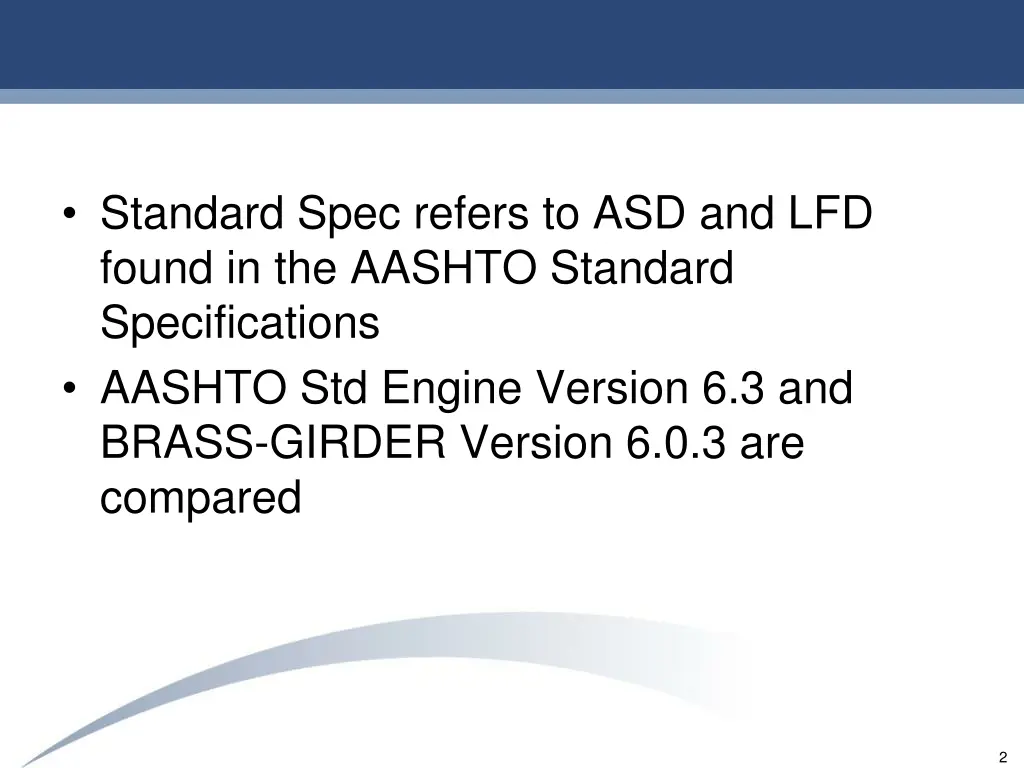 standard spec refers to asd and lfd found