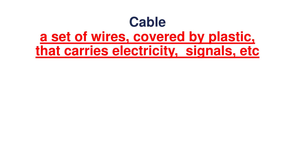 cable