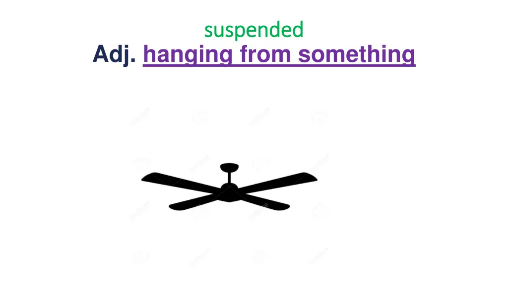 suspended suspended