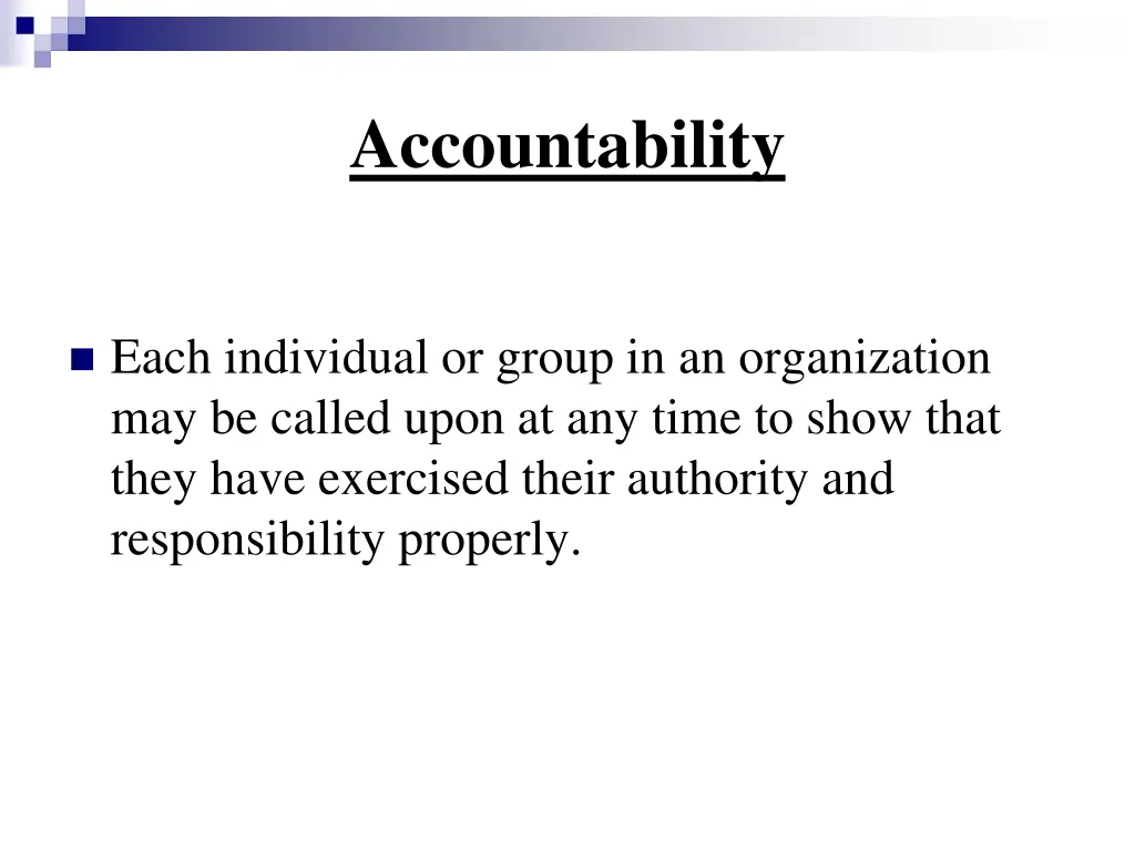 accountability