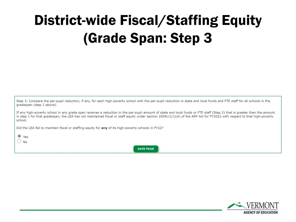 district wide fiscal staffing equity grade span 1