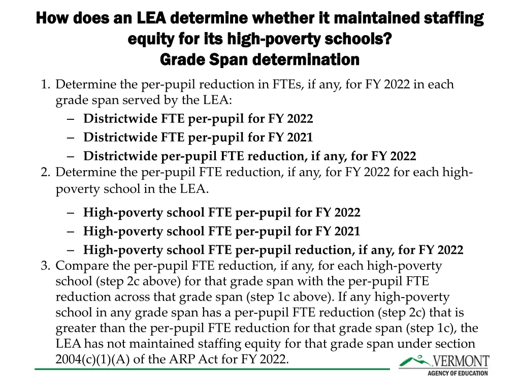 how does an lea determine whether it maintained 3