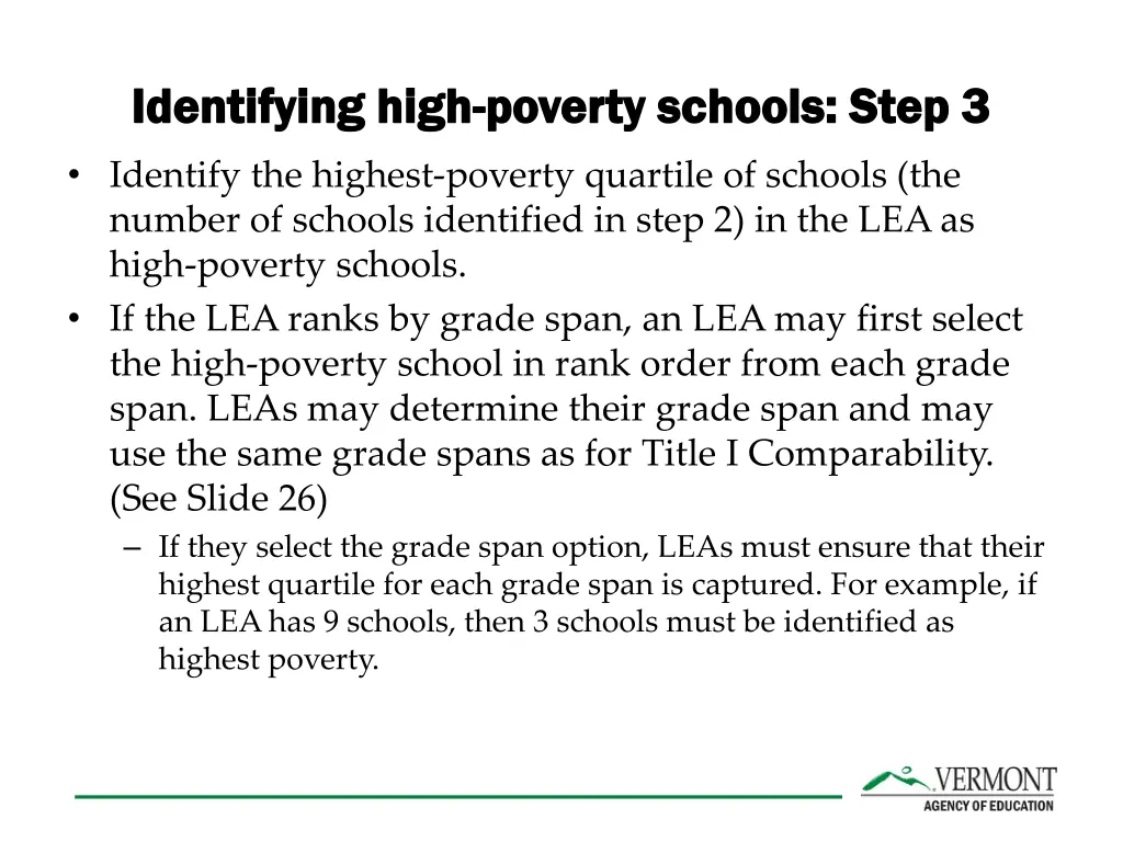 identifying high identifying high poverty schools 2