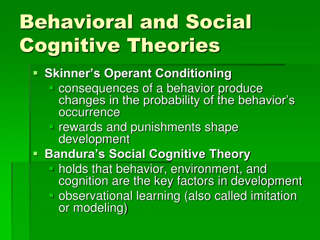 behavioral and social cognitive theories 1