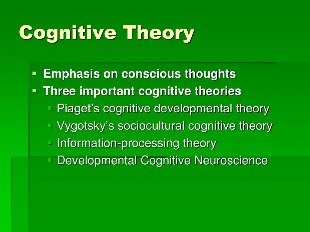 cognitive theory